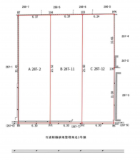 岸和田市上野町西、土地の間取り画像です