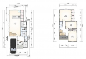 岸和田市並松町、土地の間取り画像です