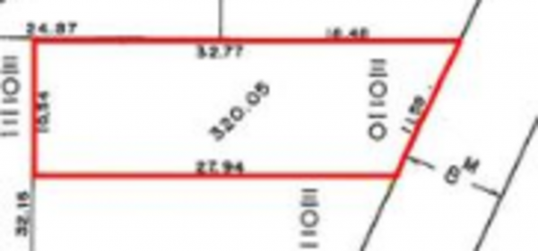 岸和田市土生町、土地の間取り画像です