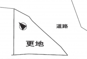 岸和田市葛城町、土地の間取り画像です