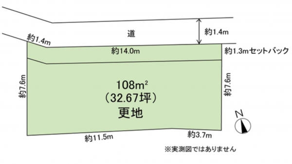 岸和田市磯上町、土地の間取り画像です