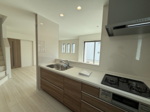 岸和田市春木、新築一戸建てのキッチン画像です