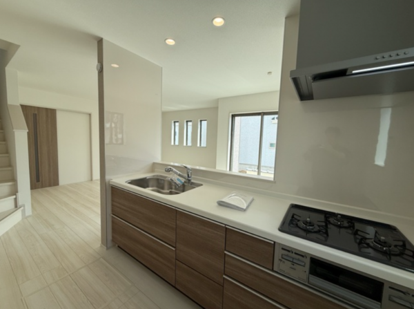 岸和田市春木、新築一戸建てのキッチン画像です