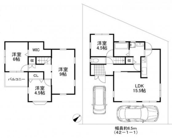 岸和田市磯上町、中古一戸建ての間取り画像です