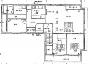 岸和田市春木、中古一戸建ての間取り画像です