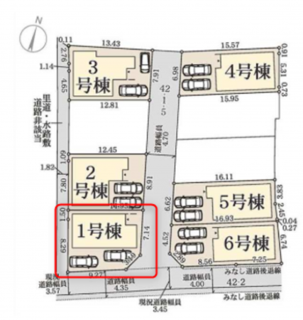 岸和田市三田町、新築一戸建ての間取り画像です