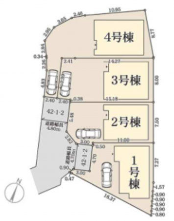 岸和田市三田町、新築一戸建ての画像です