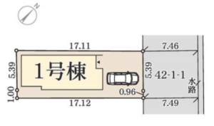 岸和田市今木町、新築一戸建ての画像です