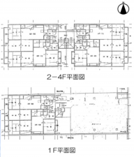 岸和田市堺町、収益物件/マンションの間取り画像です