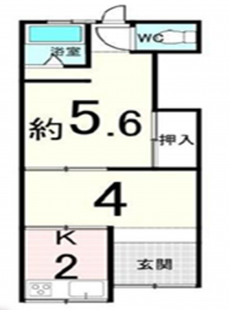 岸和田市荒木町、中古一戸建ての間取り画像です