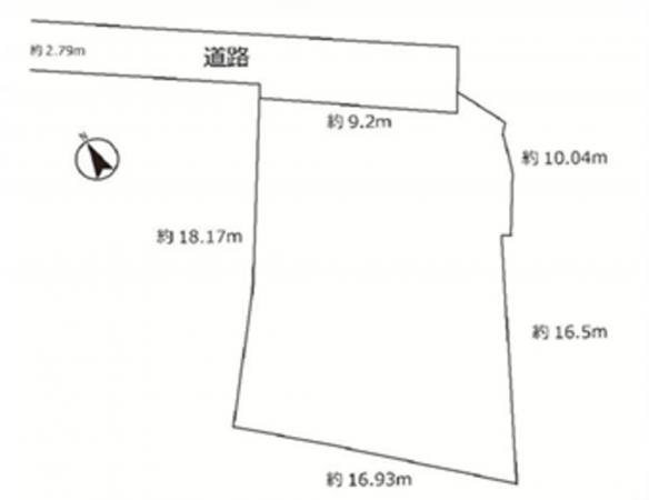 岸和田市戎町、土地の間取り画像です