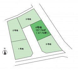 岸和田市西大路町、土地の間取り画像です