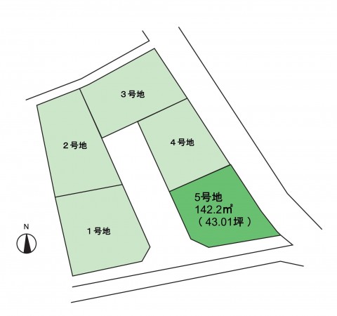 岸和田市西大路町、土地の間取り画像です