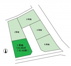 岸和田市西大路町、土地の間取り画像です