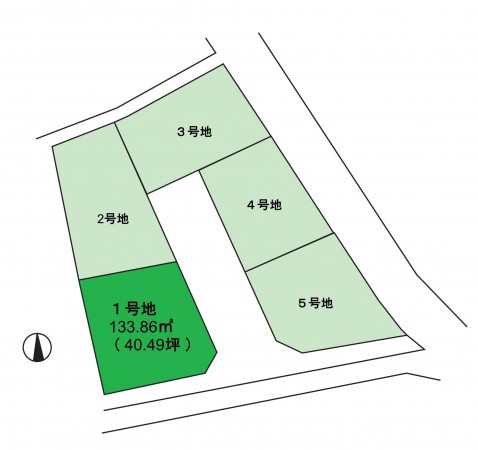 岸和田市西大路町、土地の間取り画像です