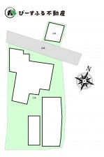 岸和田市岡山町、土地の間取り画像です