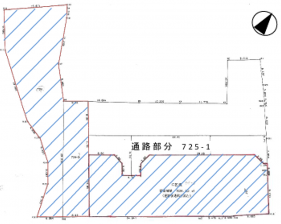 泉佐野市上瓦屋、土地の間取り画像です