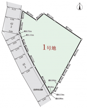 泉南郡熊取町、土地の間取り画像です