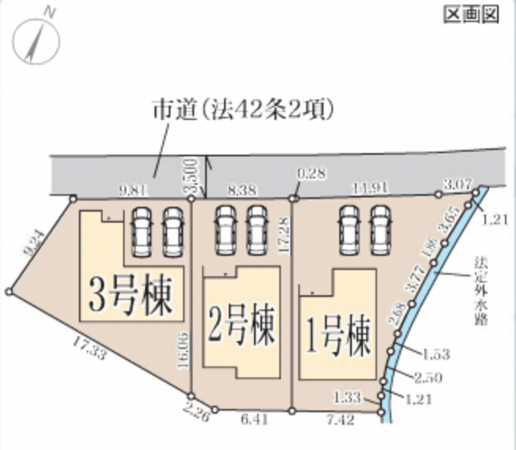 泉佐野市日根野、新築一戸建ての画像です