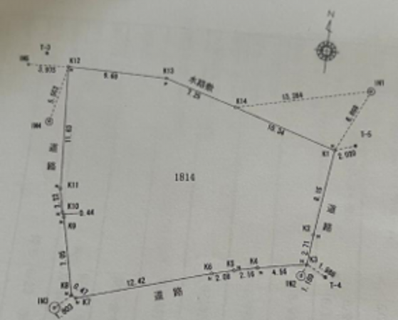 岸和田市三田町、土地の間取り画像です