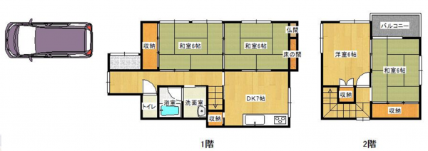 泉南郡熊取町大久保南、収益物件/その他の間取り画像です