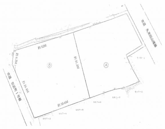岸和田市包近町、土地の間取り画像です