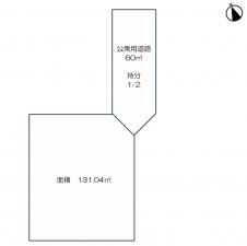泉佐野市市場西、土地の間取り画像です