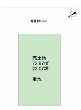 岸和田市箕土路町、土地の間取り画像です