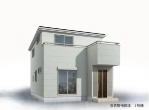 泉佐野市岡本、新築一戸建ての画像です