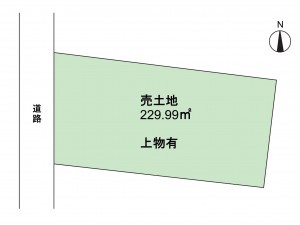 岸和田市小松里町、土地の間取り画像です
