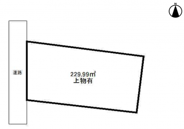 岸和田市小松里町、土地の間取り画像です