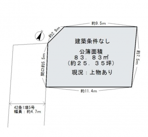 泉佐野市高松北、中古一戸建ての間取り画像です