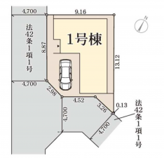 貝塚市澤、新築一戸建ての画像です