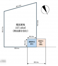 岸和田市小松里町、土地の間取り画像です