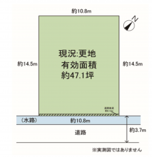 岸和田市別所町、土地の間取り画像です