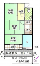 岸和田市春木、中古一戸建ての間取り画像です