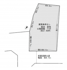 岸和田市西大路町、土地の間取り画像です