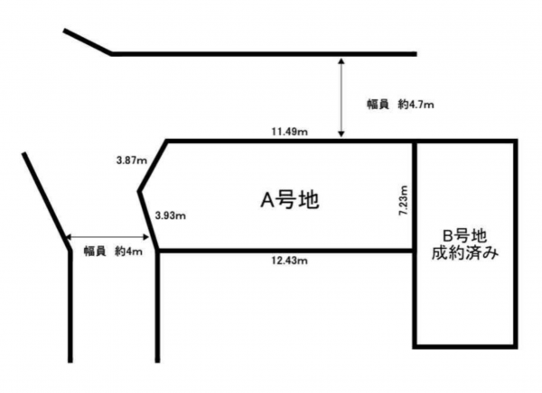 岸和田市磯上町、土地の間取り画像です