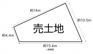 泉佐野市日根野、土地の間取り画像です