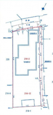 岸和田市畑町、土地の間取り画像です