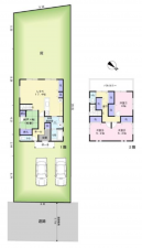 泉佐野市日根野、中古一戸建ての間取り画像です