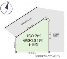 岸和田市神須屋町、土地の間取り画像です