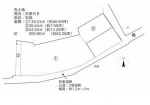 泉佐野市春日町、土地の間取り画像です