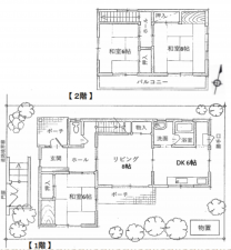 泉南郡熊取町大久保北、土地の間取り画像です