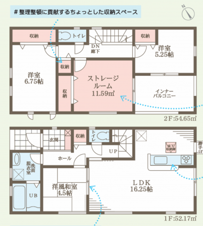 岸和田市極楽寺町、新築一戸建ての間取り画像です