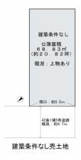 岸和田市下池田町、土地の間取り画像です