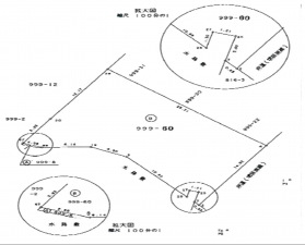 岸和田市八幡町、土地の間取り画像です