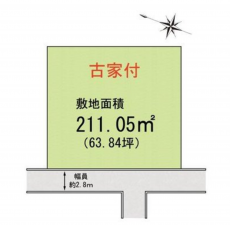 貝塚市森、土地の間取り画像です