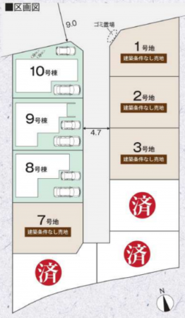 泉佐野市長滝、新築一戸建ての画像です
