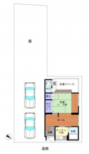 岸和田市土生町、中古一戸建ての間取り画像です